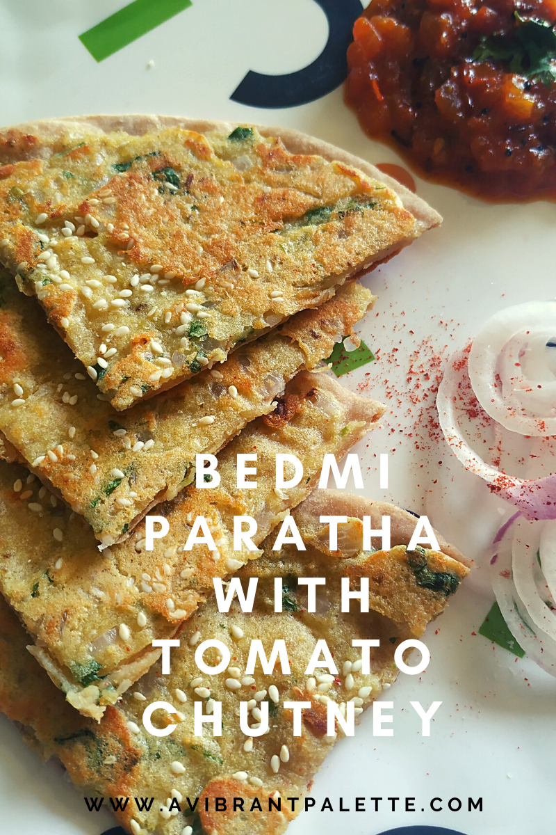 bedmiparatha_tomatochutney_avibrantpalette