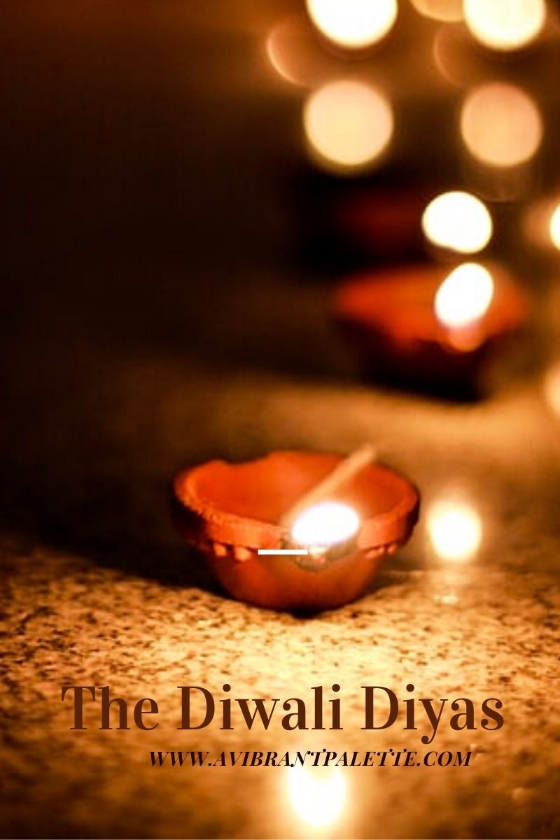 The Diwali Diyas_avibrantpalette