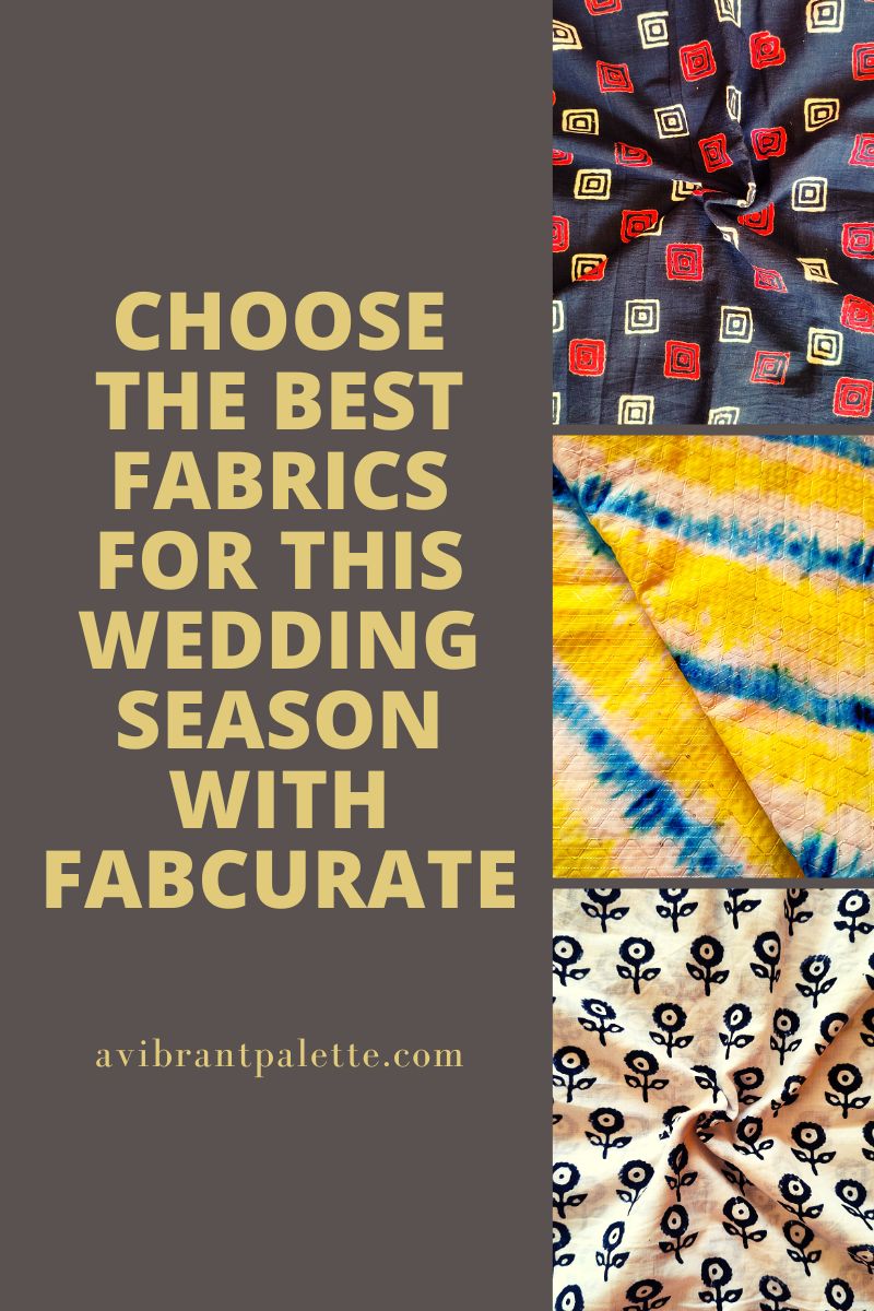 Choose the best fabrics for this wedding season with Fabcurate_avibrantpalette